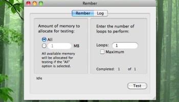 Mac ram test app test